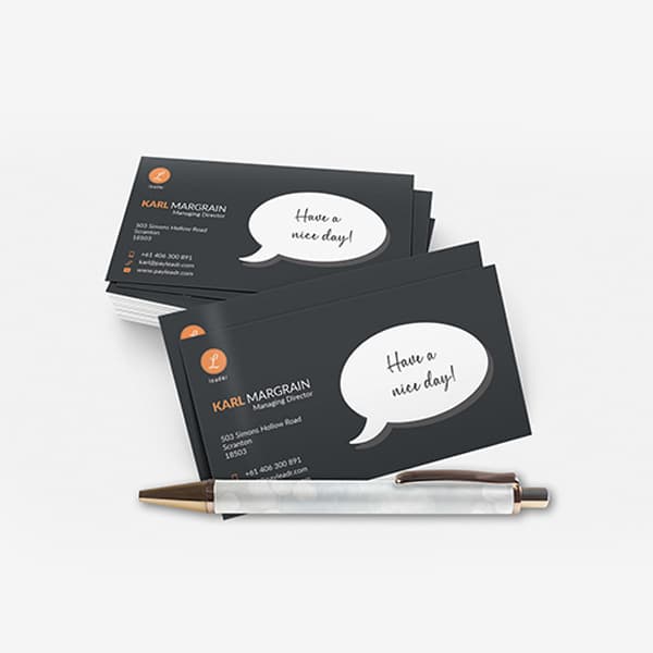 Writable Business Cards