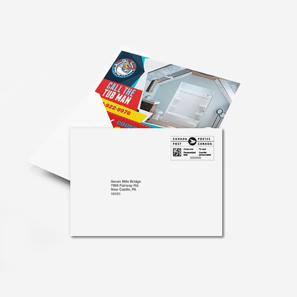 Postcard Enveloped and Addressed